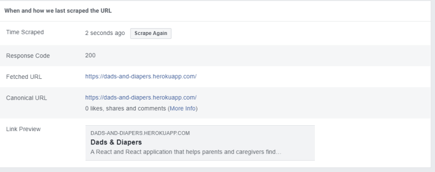 Facebook Screenshot