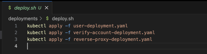 List of Kubernetes Deployment Commands
