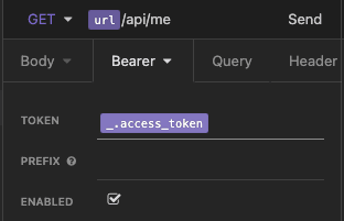 Dynamic access token