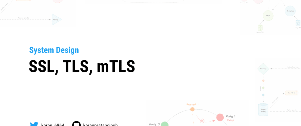 Cover image for System Design: SSL, TLS, mTLS