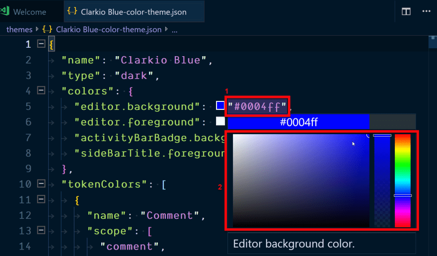 visual studio code format color comment