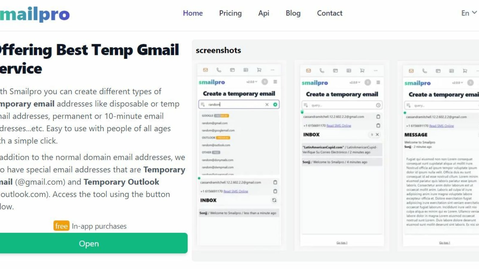 SMAIL PRO  Temp mail - Temp Gmail - Disposable Fake Email