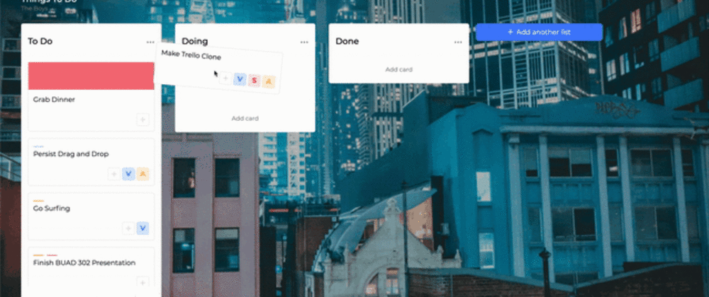 Cover image for Trello Clone using Django, React, Redis