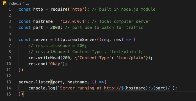 nodejs http server