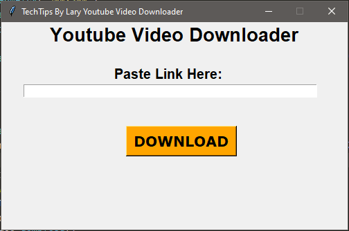 Make  Video Downloader using Python, by inprogrammer