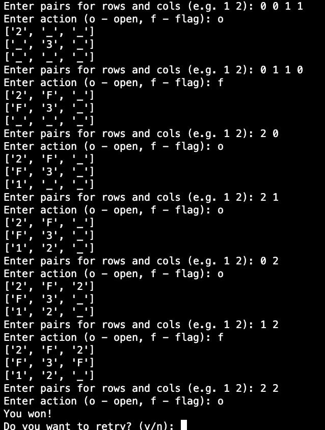 Develop your own Python-Terminal-Based Minesweeper Game - DEV Community