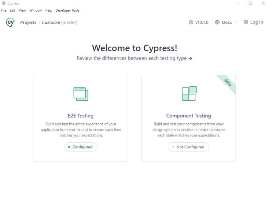 barebones react application