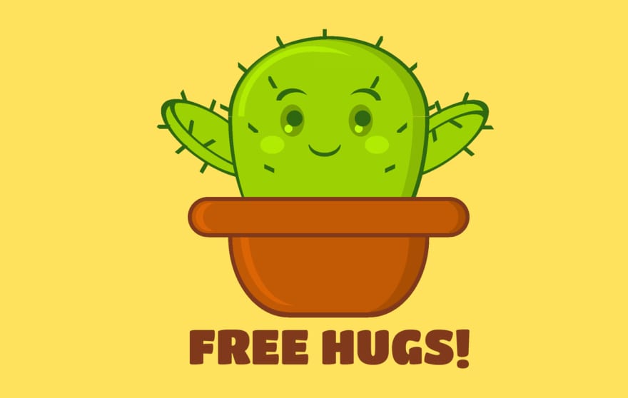 Free hugs cactus