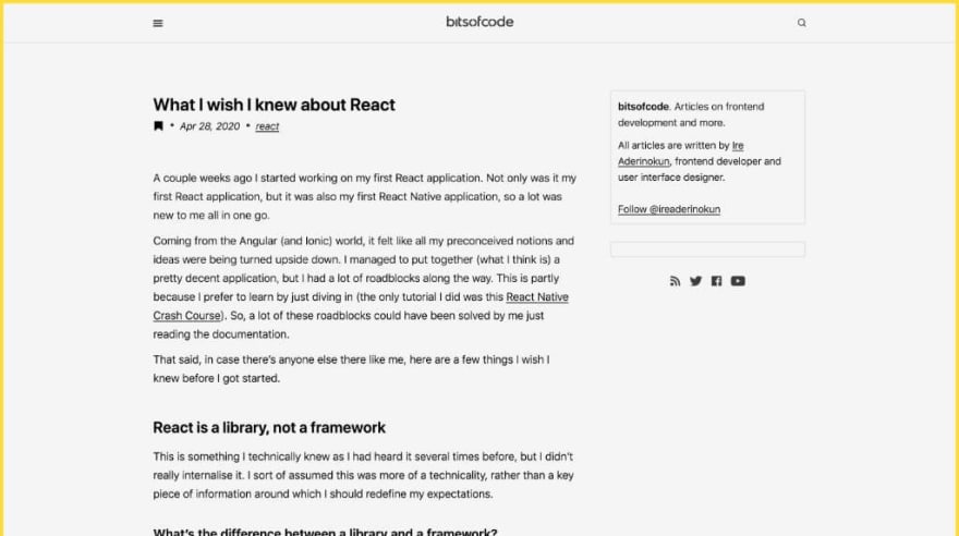 What I wish I knew about React