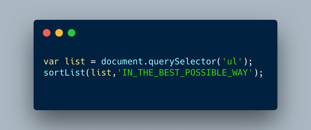 Smarter list sorting with DataDrivenJS - DEV Community