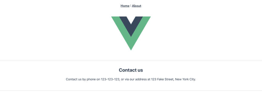 Creating your first vue page