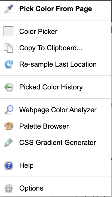 ColorZilla Chrome extension
