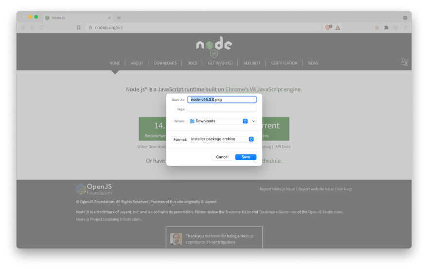 download node.js for mac