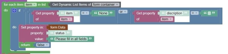 Purchase order validation Codeless logic