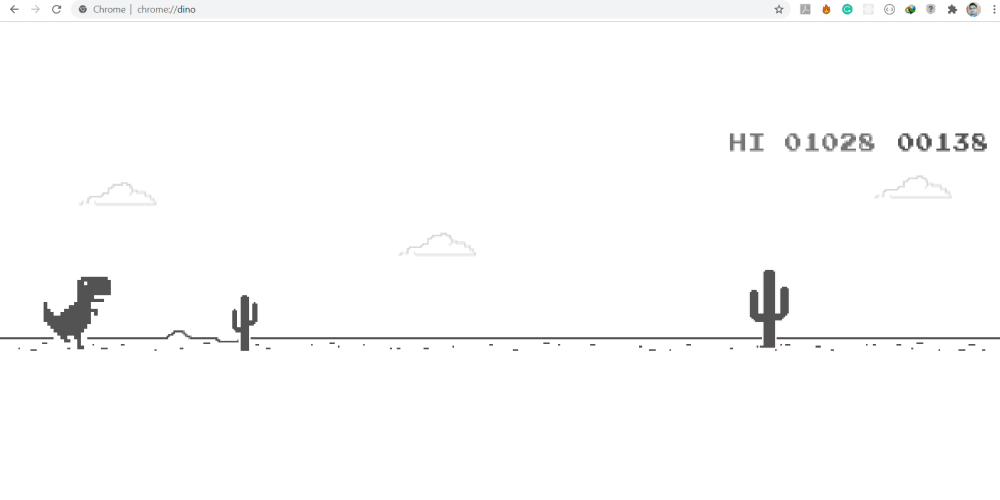 Chrome Dino Game using Python - DEV Community