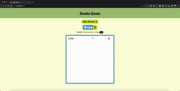 Play the Classic Snake Game in Your Browser, Built with HTML, CSS