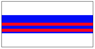 2 red 10px lines inside a 60px blue line
