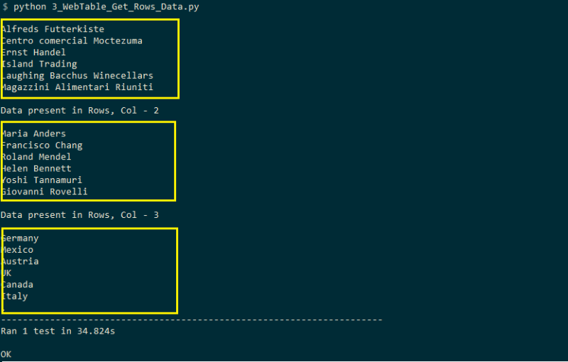 Dynamic Web Table Handling In Selenium
