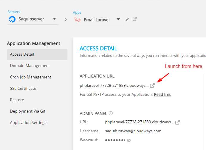 Staging Domain