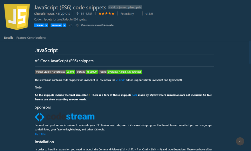 Javascript (ES6) Code Snippets
