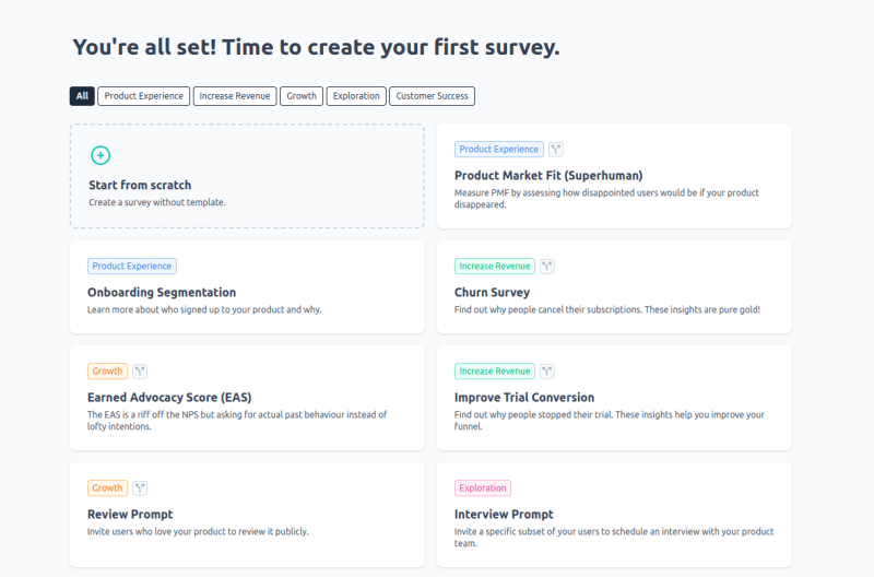 Button to Start Over a Survey