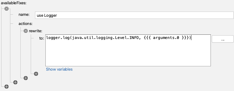 Code rewrite rule