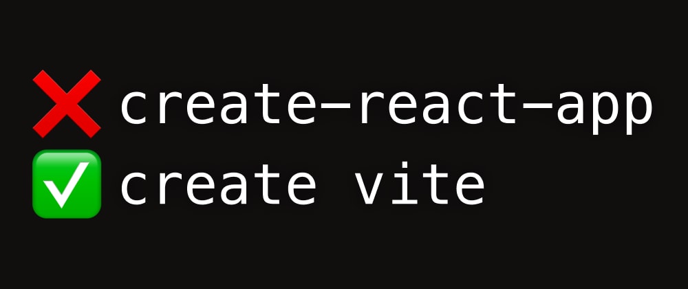 Cover image for Don't use create-react-app anymore, try these instead