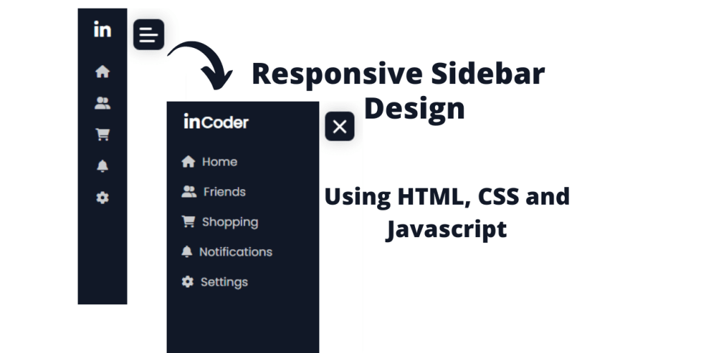 Responsive Sidebar Menu Design using HTML, CSS, and Javascript - DEV ...