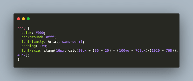 Dynamic font-size using only CSS3