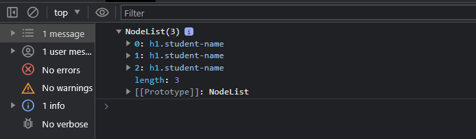 NodeList of querySelector() Method - Afan Khan