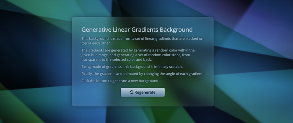 Generative Linear Gradients Background