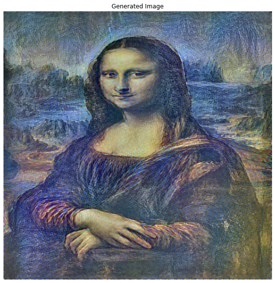 The output of Assorted NST (Style Weights = [0.75, 0.1, 0.15])