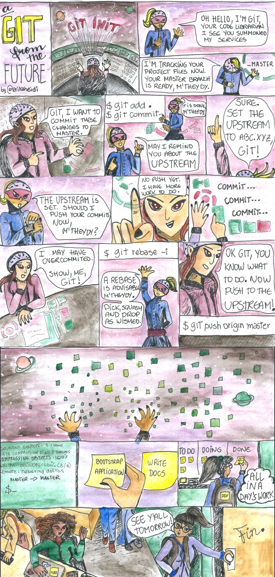 A Git from the Future comic