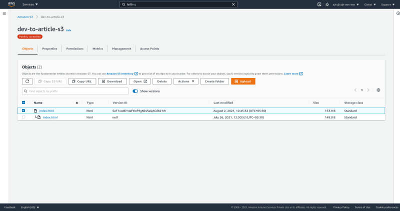 S3 versioning