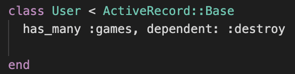 Dependent Destroy Code Example