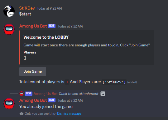 Among Us Discord server added a - Among Us Discord server