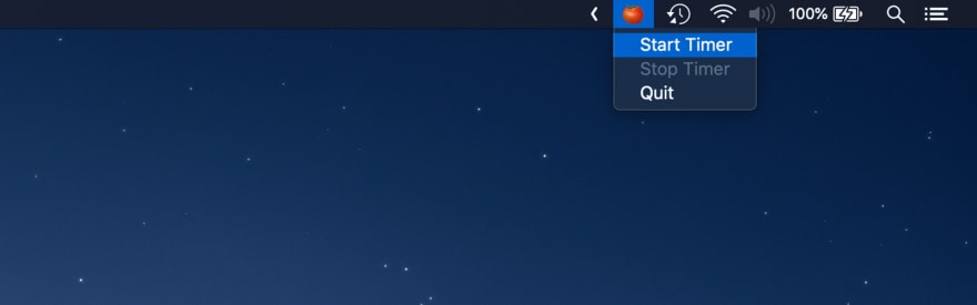 Parts of status bar