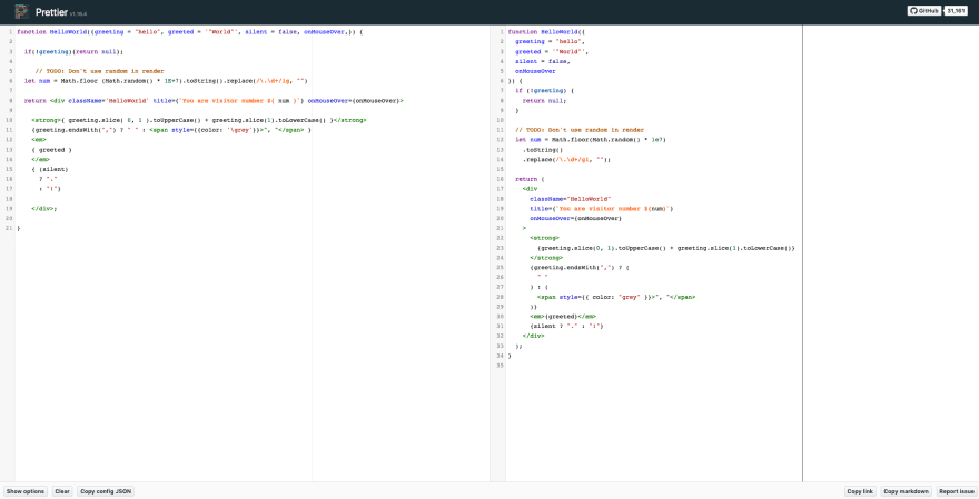 Prettier Screenshot