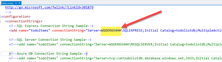 sql connection string