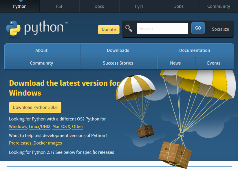 Python downloading