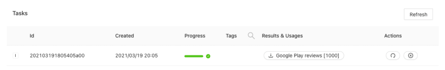 google play reviews from any app