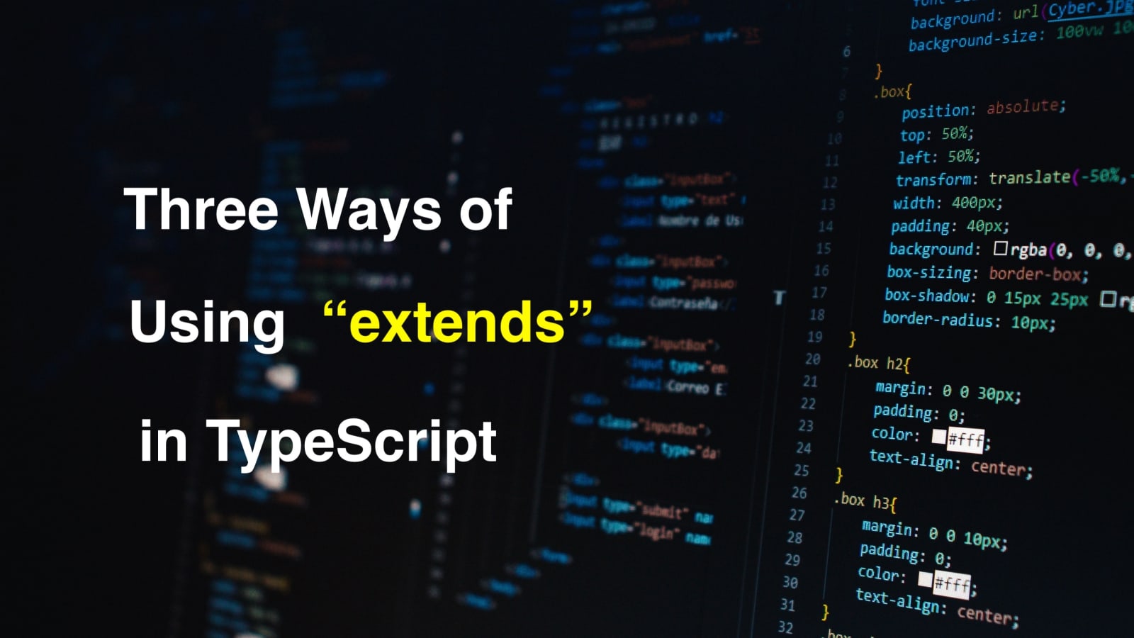 Three Ways of Using extends in TypeScript - DEV Community