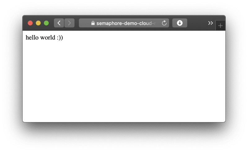 web app running on google cloud run