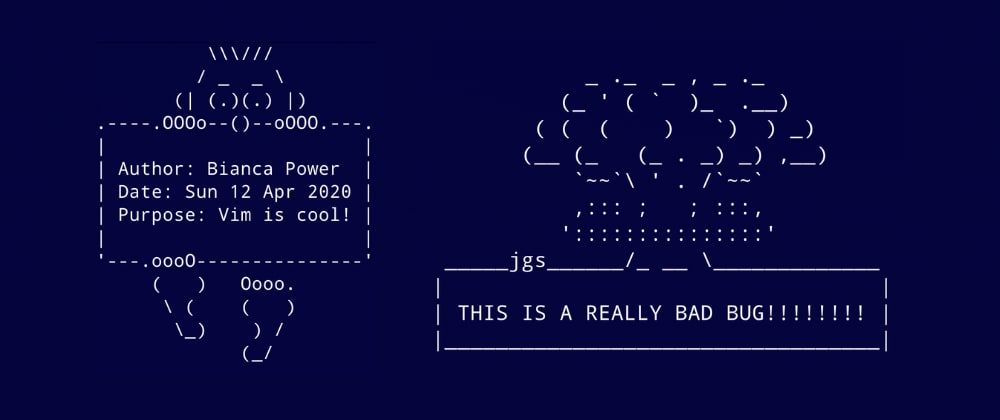 how-to-add-ascii-art-around-code-comment-blocks-in-vim-dev-community