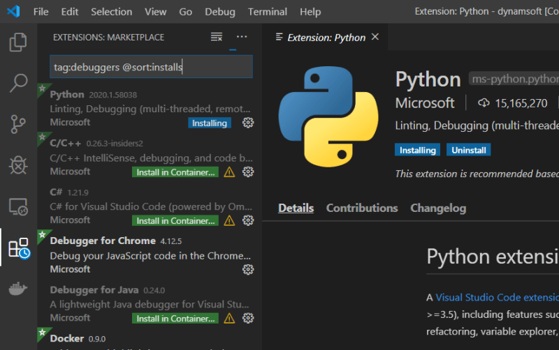 Install Python Debugger