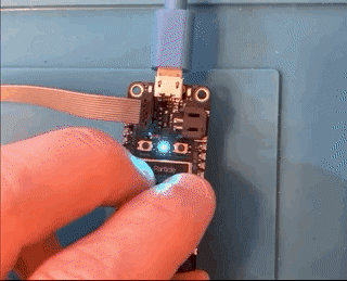 Gif of a Particle Argon being put into DFU mode