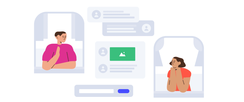 What happens when you type a *video chat* URL in your browser? 