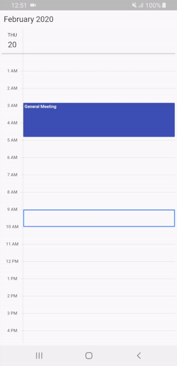 Opening editor - Flutter Event Calendar