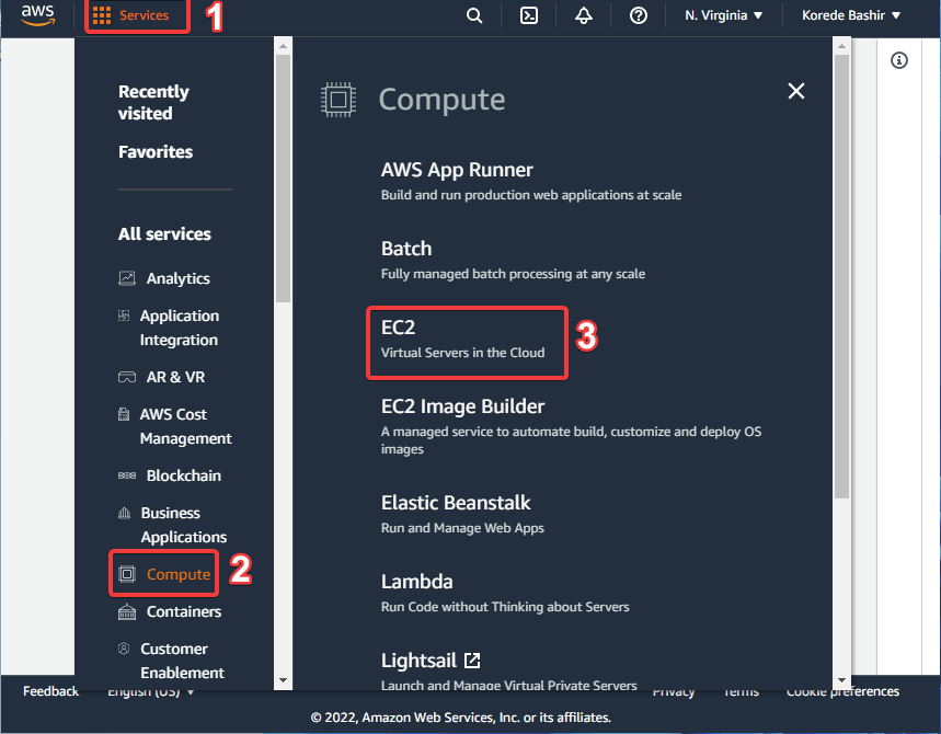 Navigate to dashboard