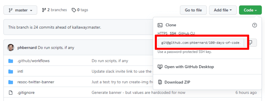 Your repository URL